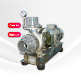 Máy Bơm Nước Inox 304 Liền Trục – Đúc Nguyên Khối, Ống 90 Và 114